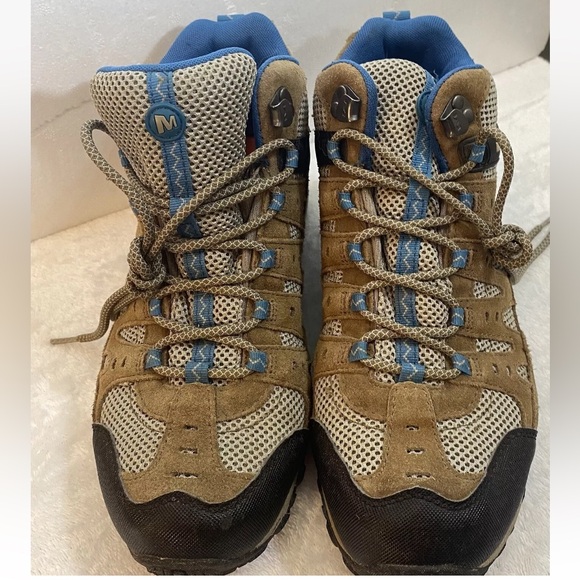 Merrell Kangaroo Celestial Brown Blue Trail Hiking Boots J598204C Women’s Size 9 - Picture 2 of 16